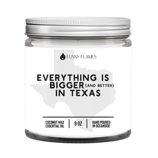 Everything Is Bigger In Texas Lone Star State Candle