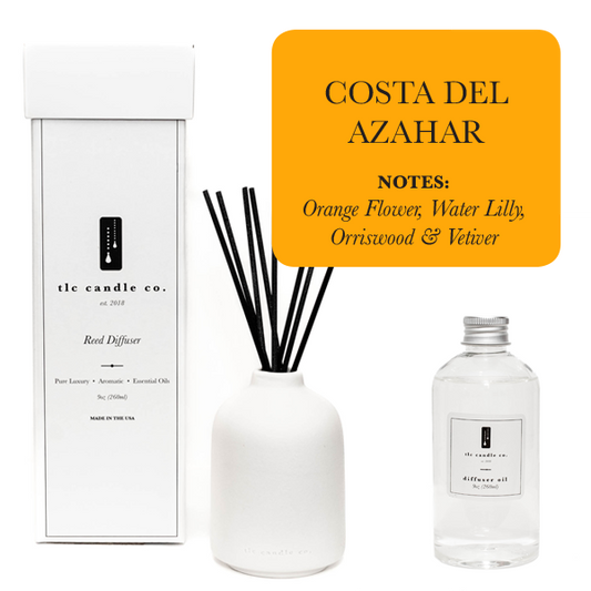 Reed Diffuser With Essential Oils - Costa Del Ahazar