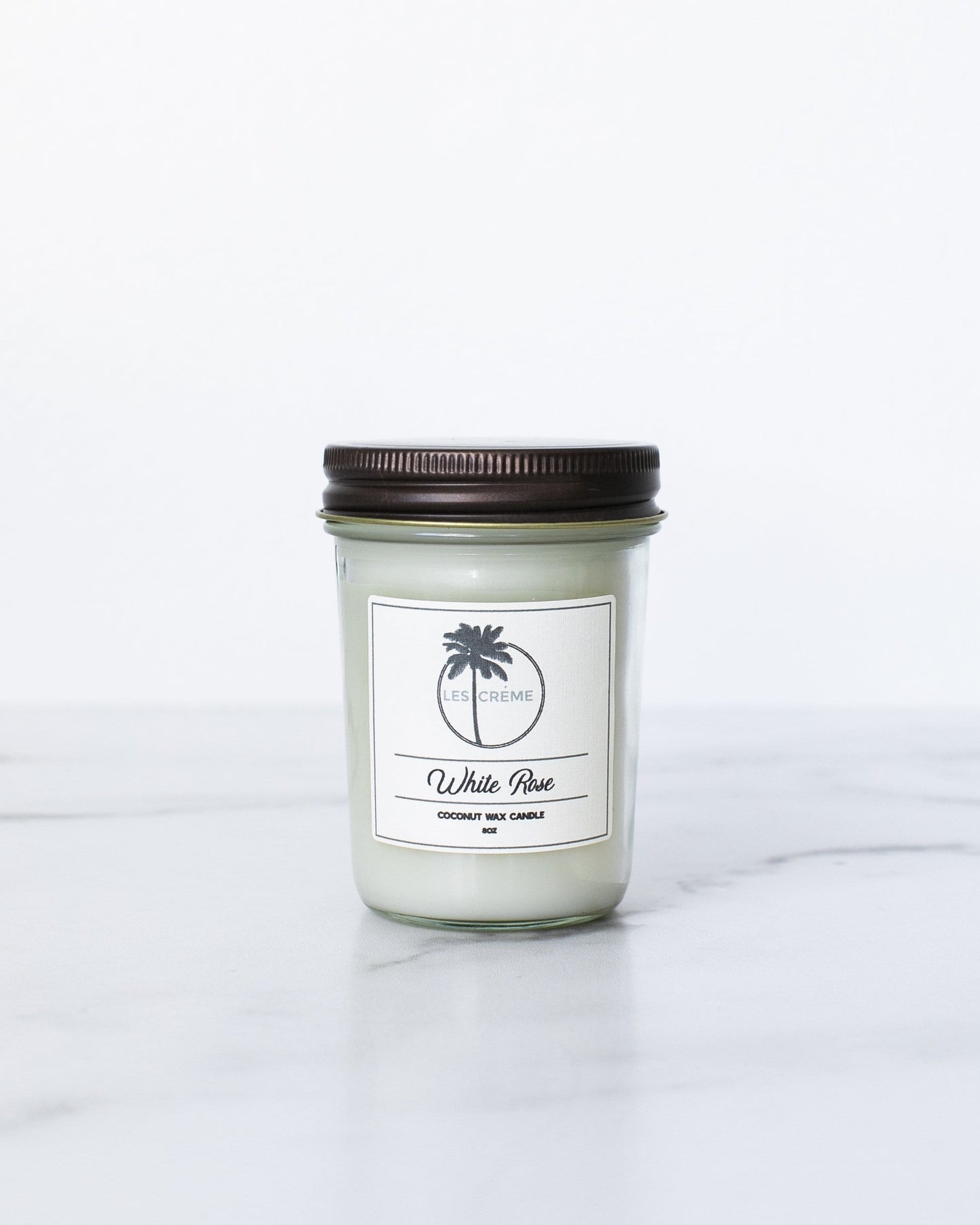 White Rose Coconut Wax Essential Oil Candle