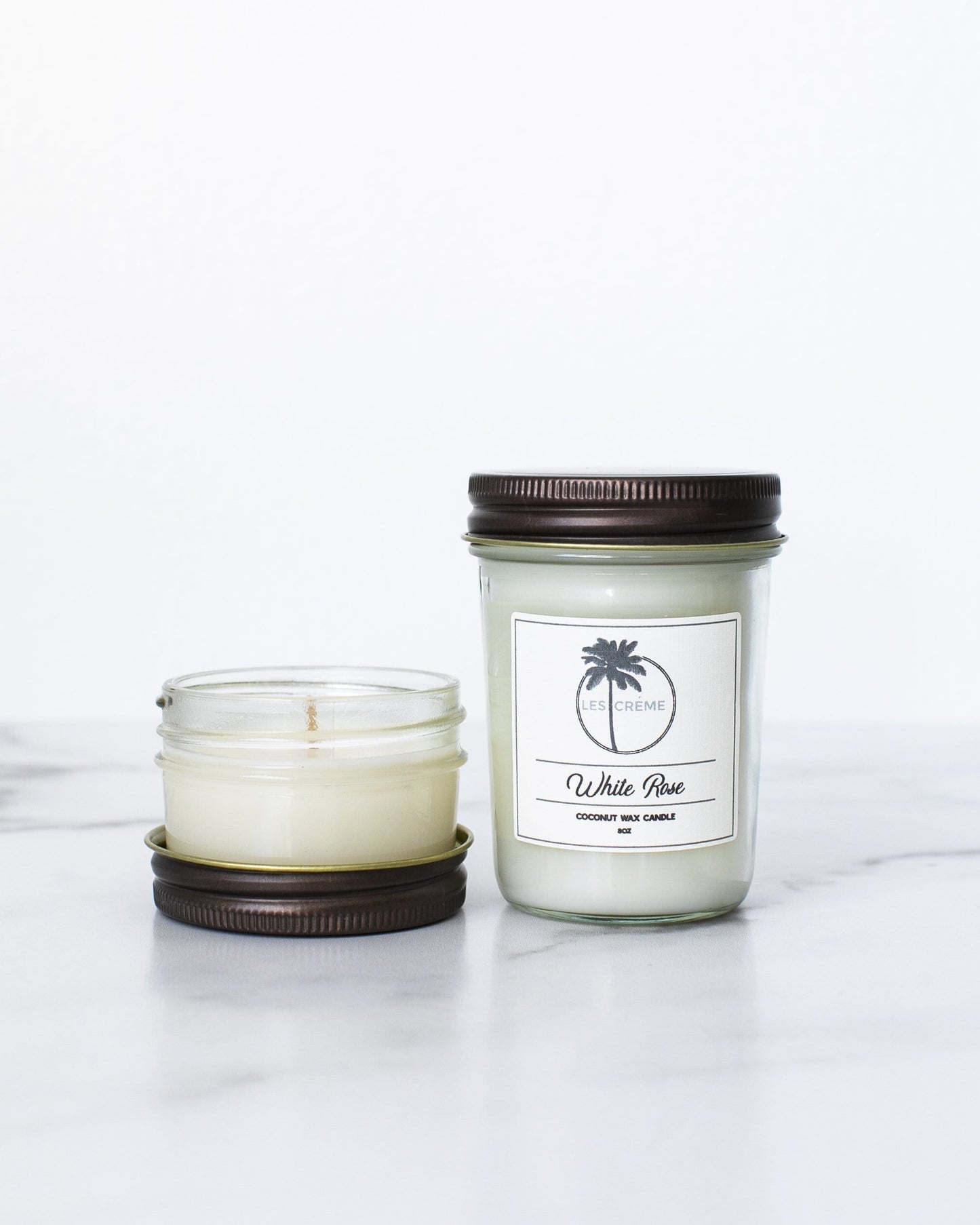 White Rose Coconut Wax Essential Oil Candle