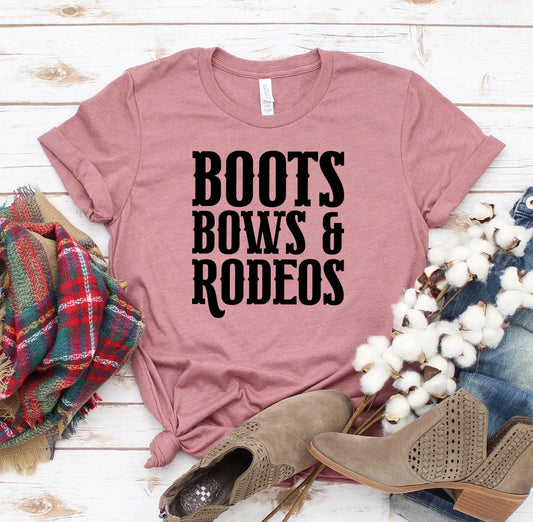 Boots Bows And Rodeos T-shirt