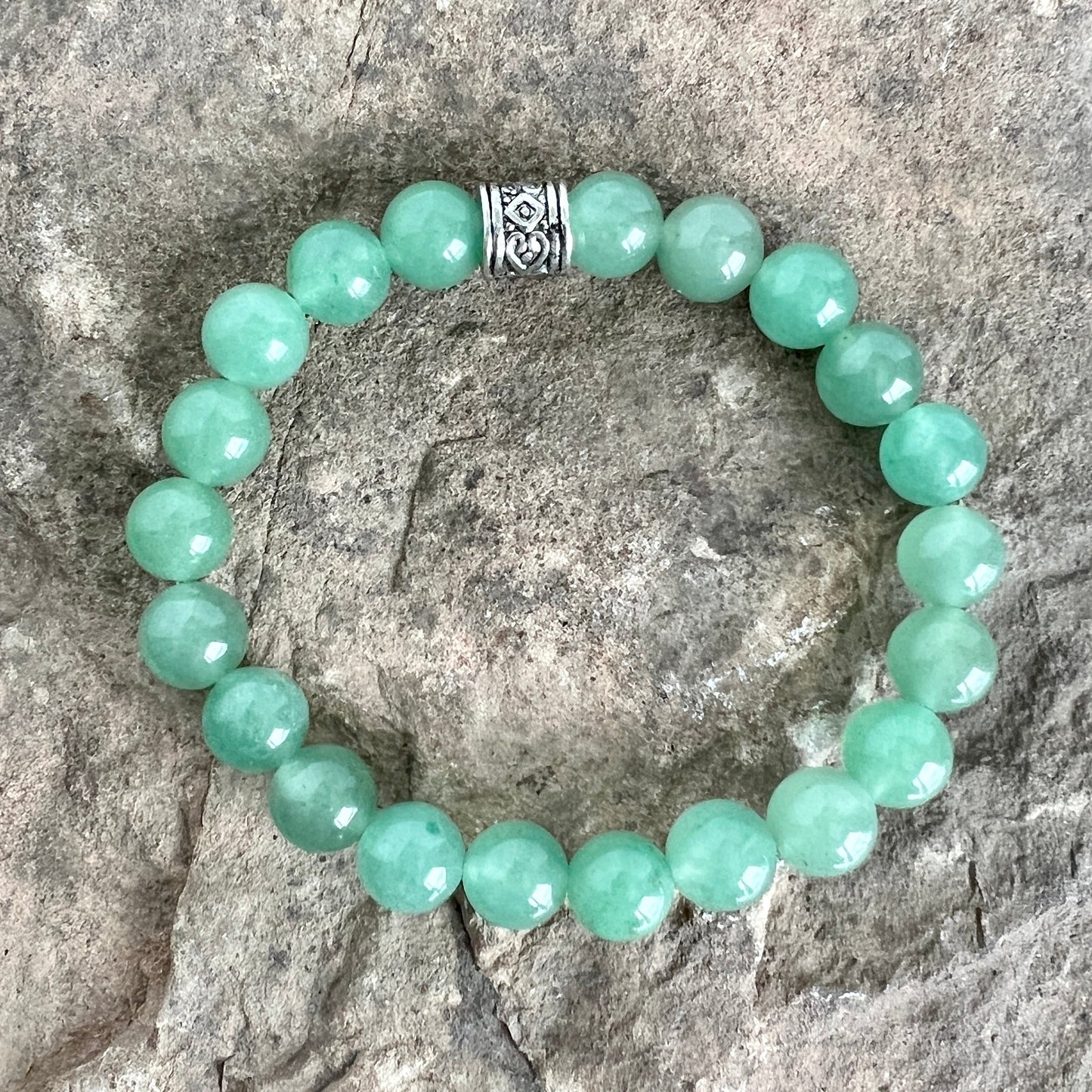 Green Aventurine Stone Bead Bracelet