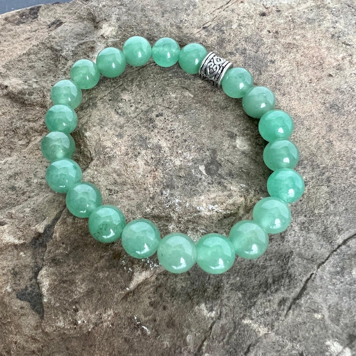 Green Aventurine Stone Bead Bracelet