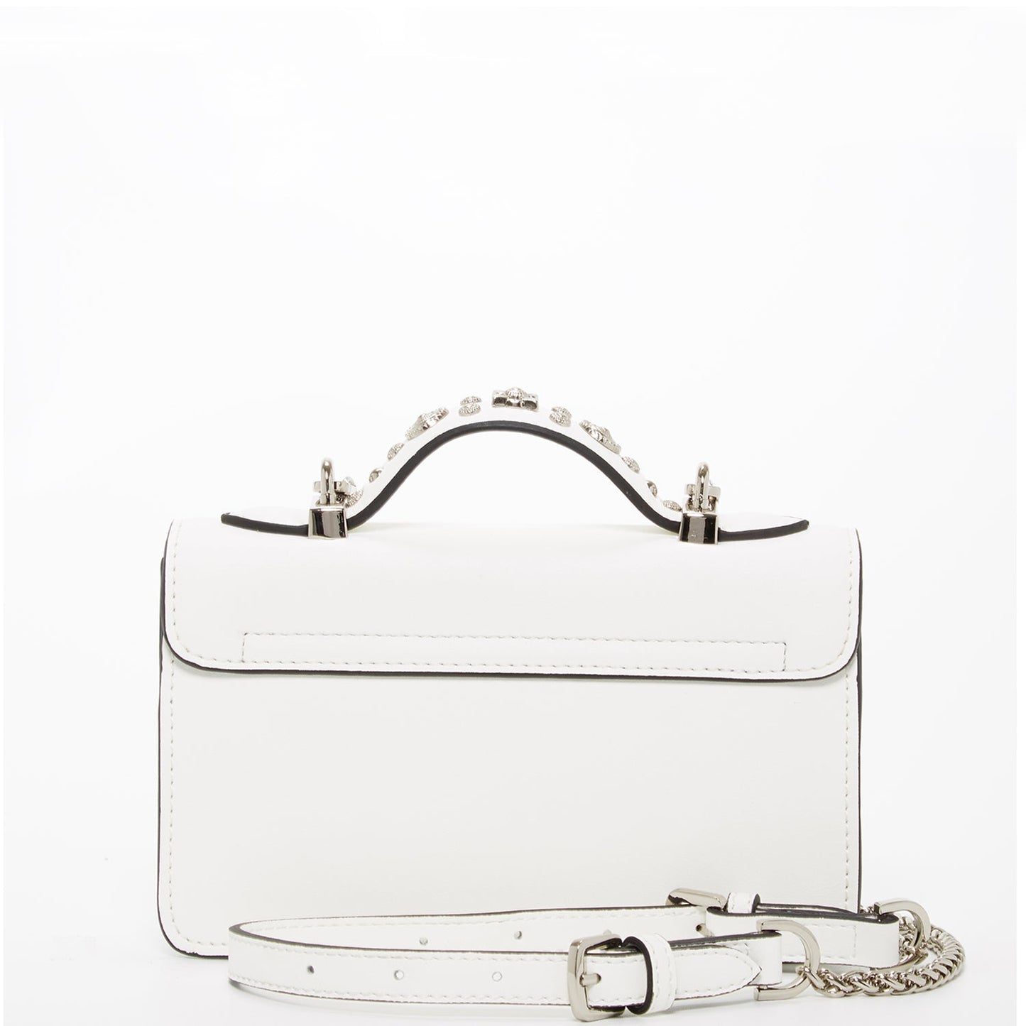 The Hollywood Leather Crossbody Bag In White